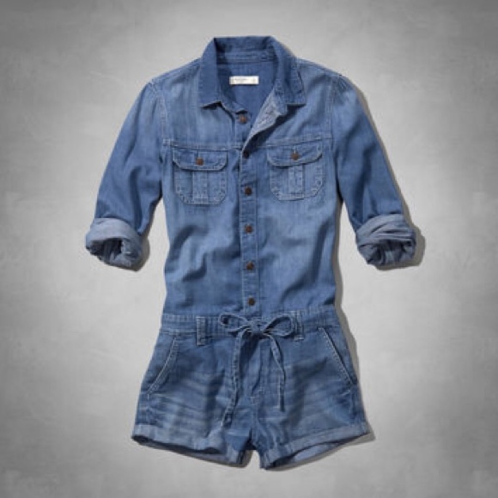Abercrombie and Fitch Denim Romper